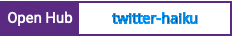 Open Hub project report for twitter-haiku