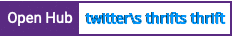Open Hub project report for twitter's thrift