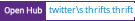 Open Hub project report for twitter's thrift