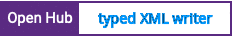 Open Hub project report for typed XML writer