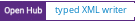 Open Hub project report for typed XML writer