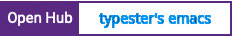 Open Hub project report for typester's emacs