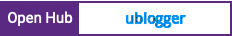 Open Hub project report for ublogger