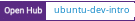 Open Hub project report for ubuntu-dev-intro