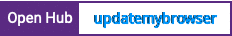 Open Hub project report for updatemybrowser