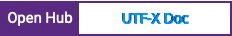 Open Hub project report for UTF-X Doc