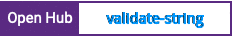 Open Hub project report for validate-string