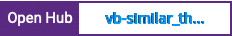 Open Hub project report for vb-similar_threads