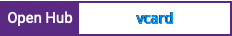 Open Hub project report for vcard