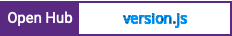 Open Hub project report for version.js