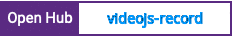 Open Hub project report for videojs-record