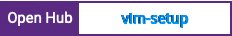 Open Hub project report for vim-setup