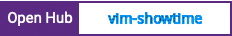 Open Hub project report for vim-showtime