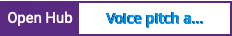 Open Hub project report for Voice pitch analyzer