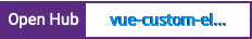 Open Hub project report for vue-custom-element