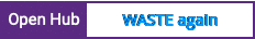 Open Hub project report for WASTE again
