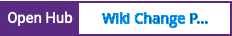 Open Hub project report for Wiki Change Proposal