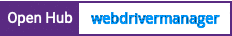Open Hub project report for webdrivermanager