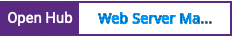 Open Hub project report for Web Server Manager