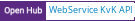 Open Hub project report for WebService KvK API