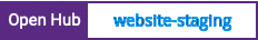 Open Hub project report for website-staging