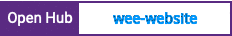 Open Hub project report for wee-website