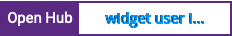Open Hub project report for widget user interface