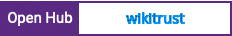Open Hub project report for wikitrust