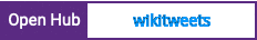 Open Hub project report for wikitweets