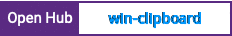 Open Hub project report for win-clipboard