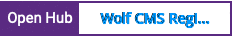 Open Hub project report for Wolf CMS Registered Users