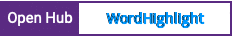 Open Hub project report for WordHighlight