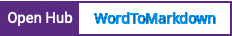 Open Hub project report for WordToMarkdown