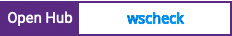 Open Hub project report for wscheck