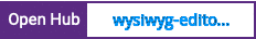 Open Hub project report for wysiwyg-editor-php-sdk