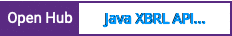 Open Hub project report for Java XBRL API implementation
