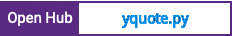 Open Hub project report for yquote.py
