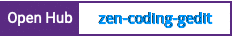 Open Hub project report for zen-coding-gedit
